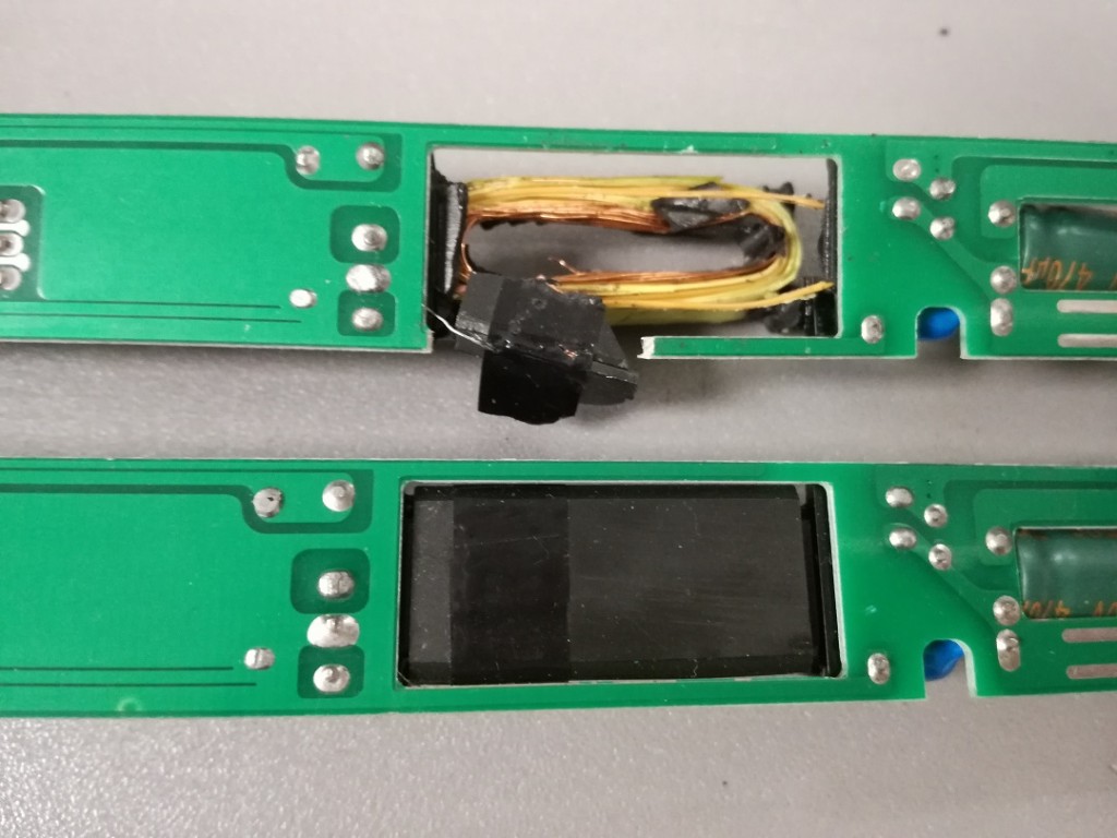 LED Driver Transformer back side 